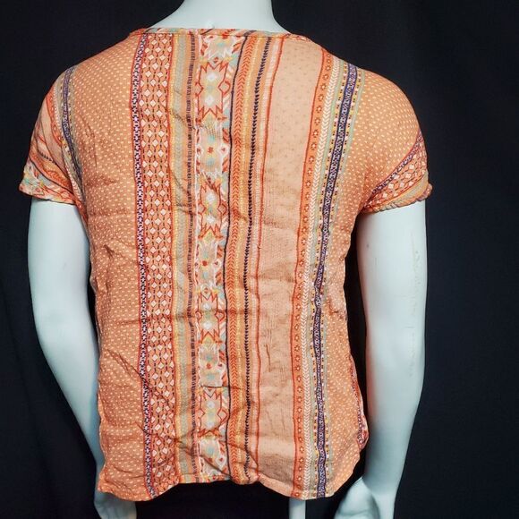 Mudd Orange Top (14) - Picture 4 of 5